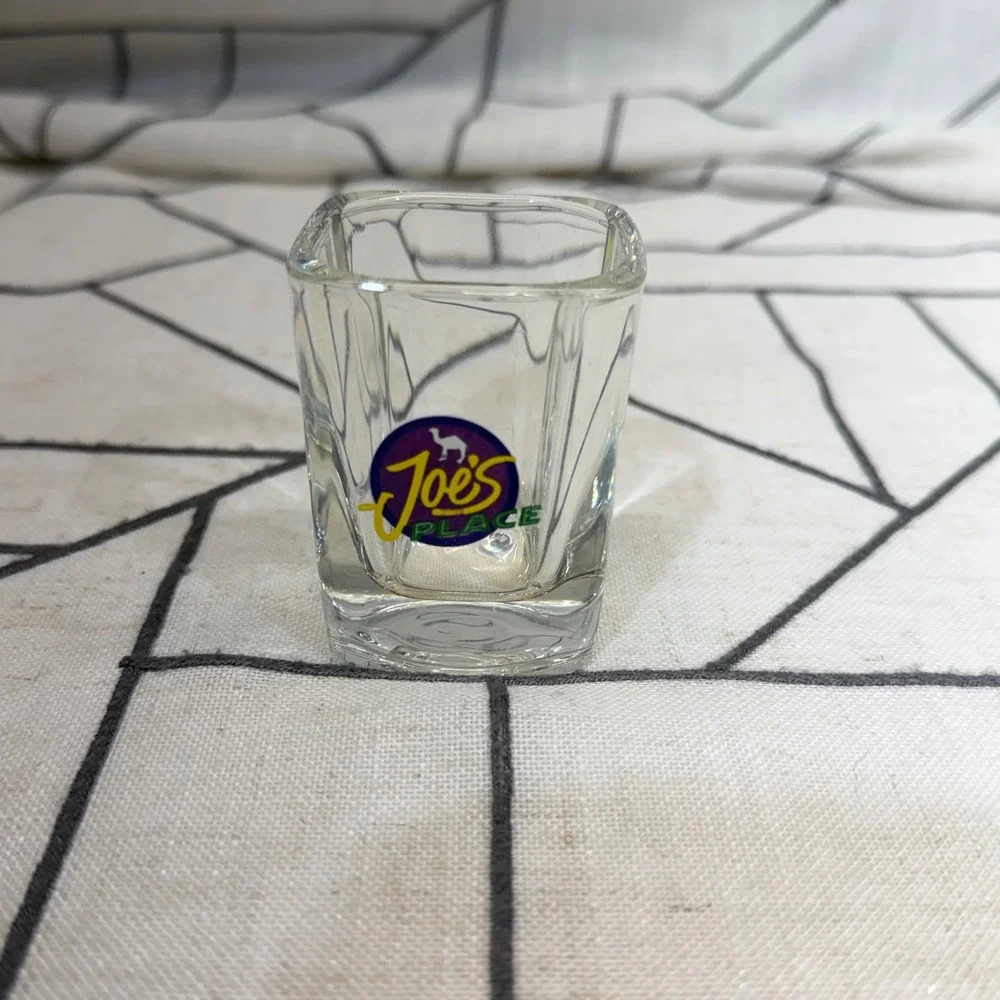 Camel Joe Camel Shot Glass 2.25in‎ Clear Joe's Place Vintage Promotional Barware